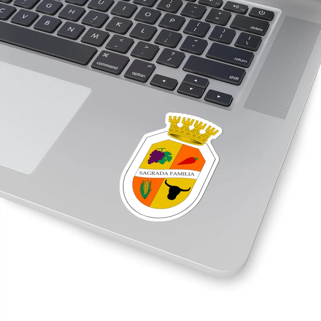 Escudo de Sagrada Familia (Chile) (Coat of Arms) STICKER Vinyl Kiss-Cut Decal - The Sticker Space