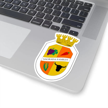 Escudo de Sagrada Familia (Chile) (Coat of Arms) STICKER Vinyl Kiss-Cut Decal - The Sticker Space