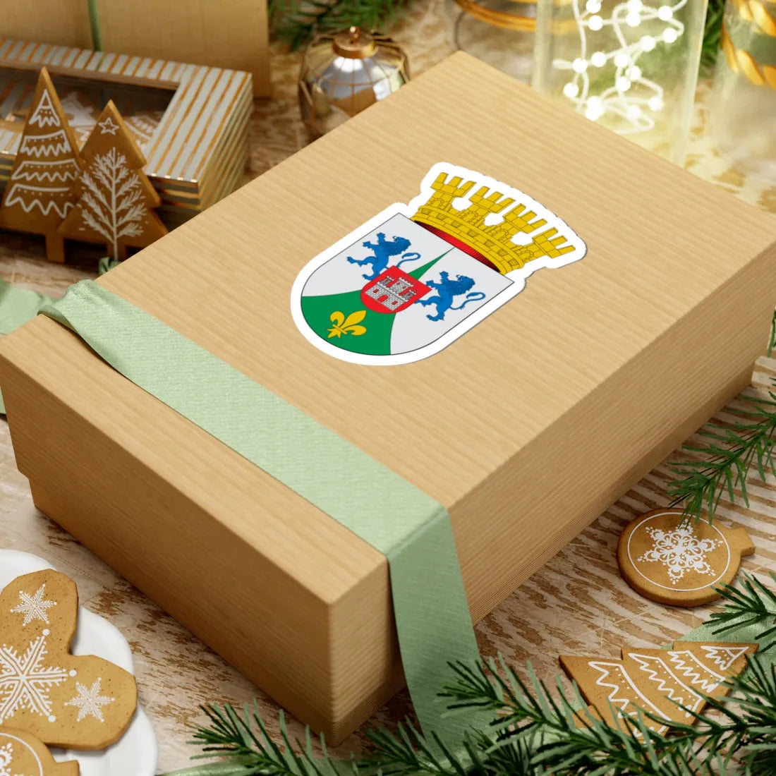 Escudo de Salamanca Chile (Chile) (Coat of Arms) STICKER Vinyl Kiss-Cut Decal - The Sticker Space