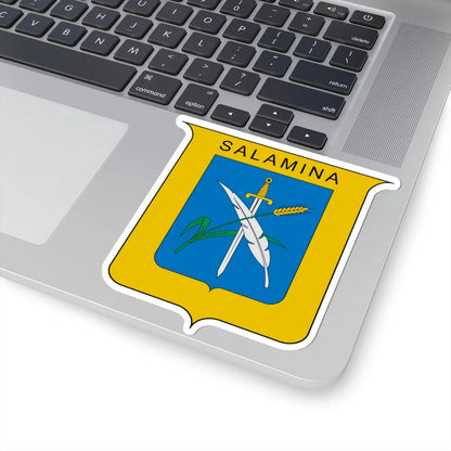 Escudo de Salamina Caldas (Colombia) (Coat of Arms) STICKER Vinyl Kiss-Cut Decal - The Sticker Space