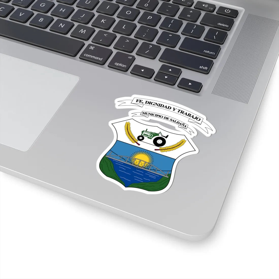 Escudo de Saldaña - Tolima (Colombia) (Coat of Arms) STICKER Vinyl Kiss-Cut Decal - The Sticker Space