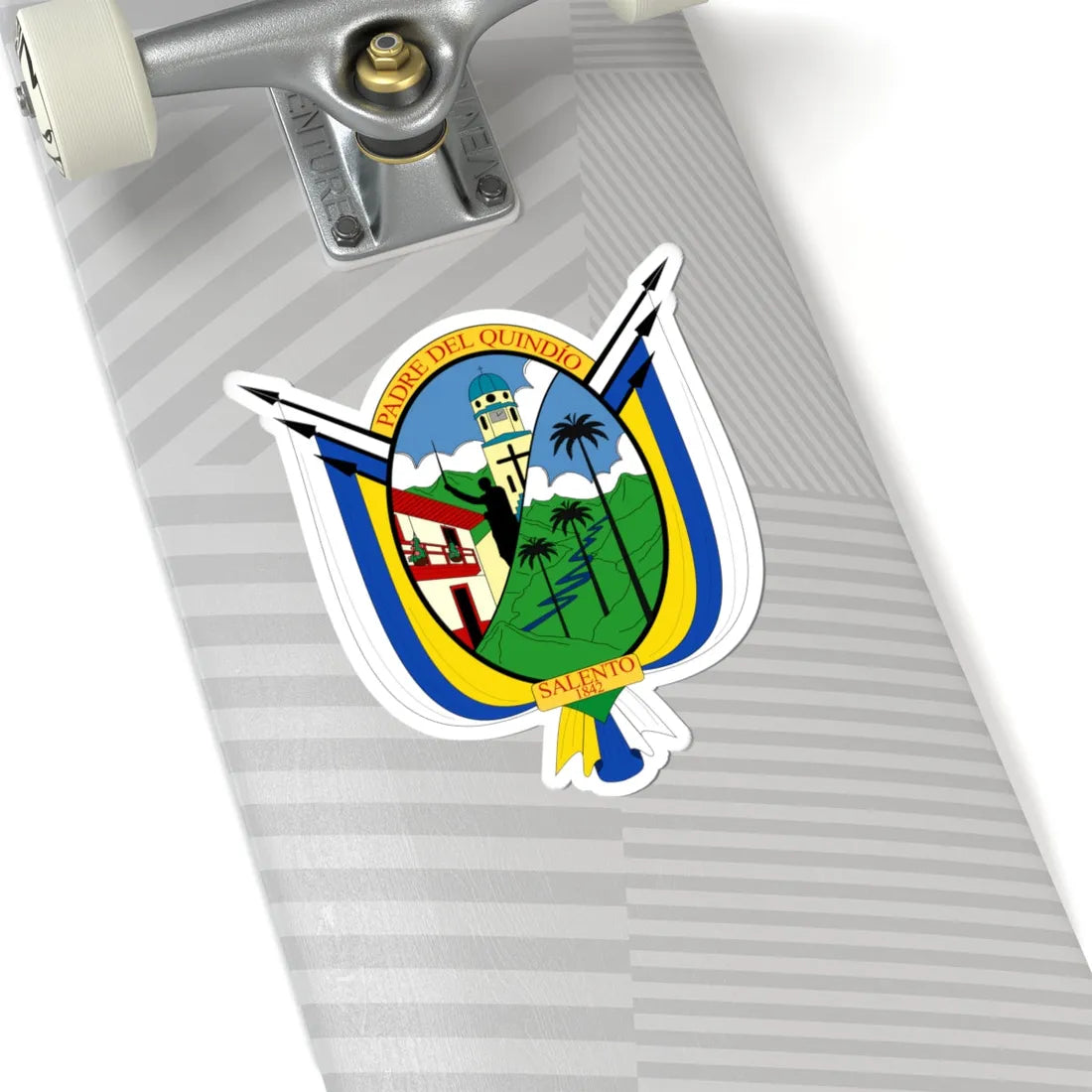Escudo de Salento - Quindío (Colombia) (Coat of Arms) STICKER Vinyl Kiss-Cut Decal - The Sticker Space