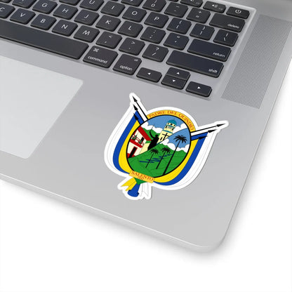 Escudo de Salento - Quindío (Colombia) (Coat of Arms) STICKER Vinyl Kiss-Cut Decal - The Sticker Space