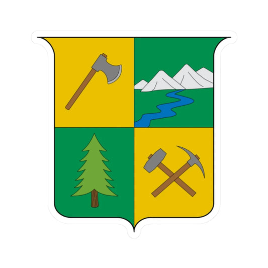 Escudo de Samana-Caldas (Colombia) (Coat of Arms) STICKER Vinyl Kiss-Cut Decal 2 Inch White - The Sticker Space