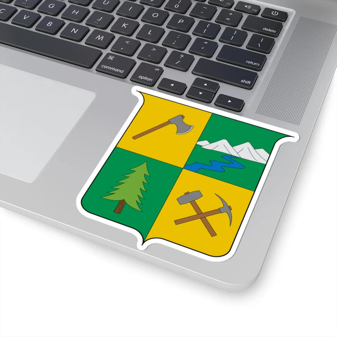 Escudo de Samana-Caldas (Colombia) (Coat of Arms) STICKER Vinyl Kiss-Cut Decal - The Sticker Space