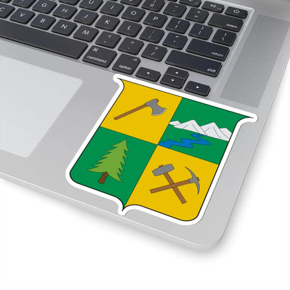 Escudo de Samana-Caldas (Colombia) (Coat of Arms) STICKER Vinyl Kiss-Cut Decal - The Sticker Space