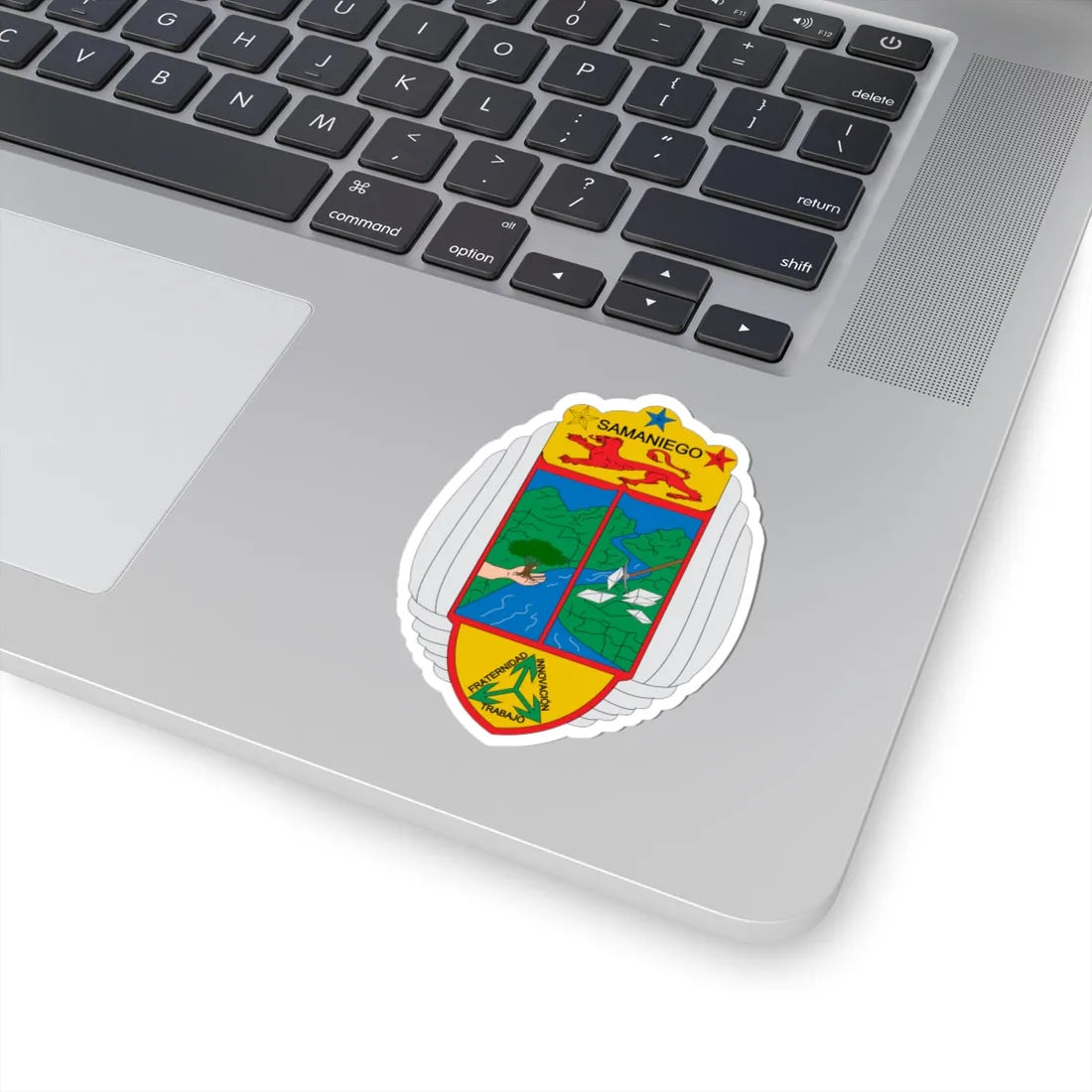Escudo de Samaniego Nariño (Colombia) (Coat of Arms) STICKER Vinyl Kiss-Cut Decal - The Sticker Space