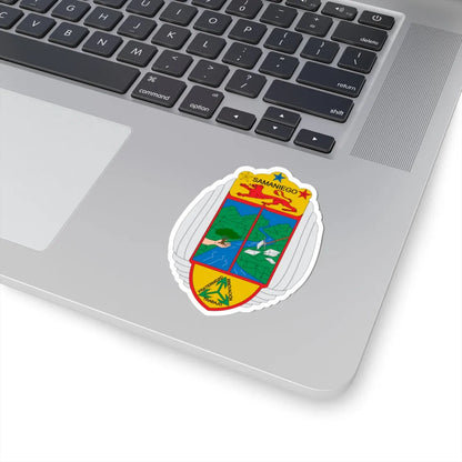 Escudo de Samaniego Nariño (Colombia) (Coat of Arms) STICKER Vinyl Kiss-Cut Decal - The Sticker Space
