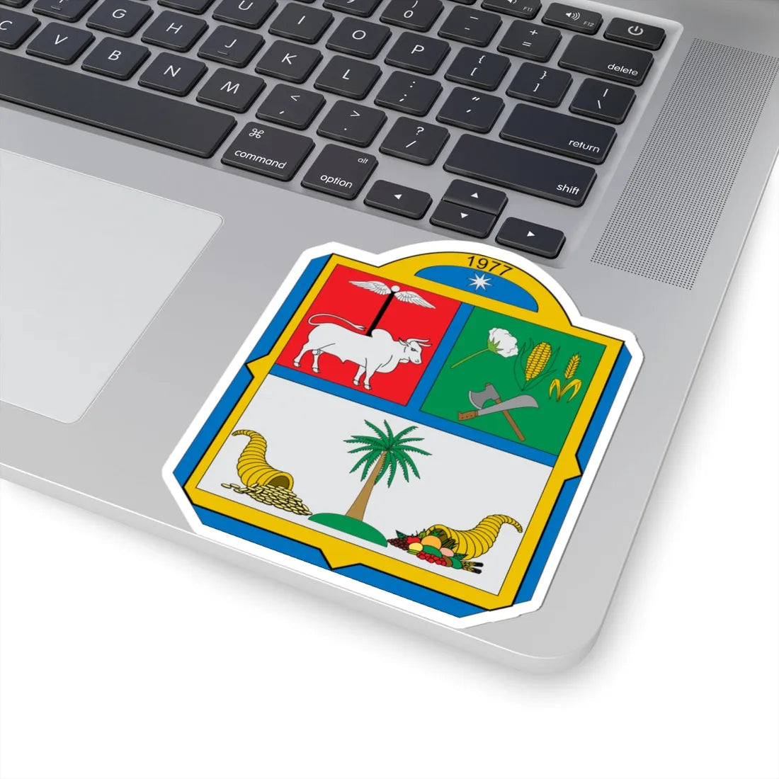 Escudo de San Alberto Cesar (Colombia) (Coat of Arms) STICKER Vinyl Kiss-Cut Decal - The Sticker Space