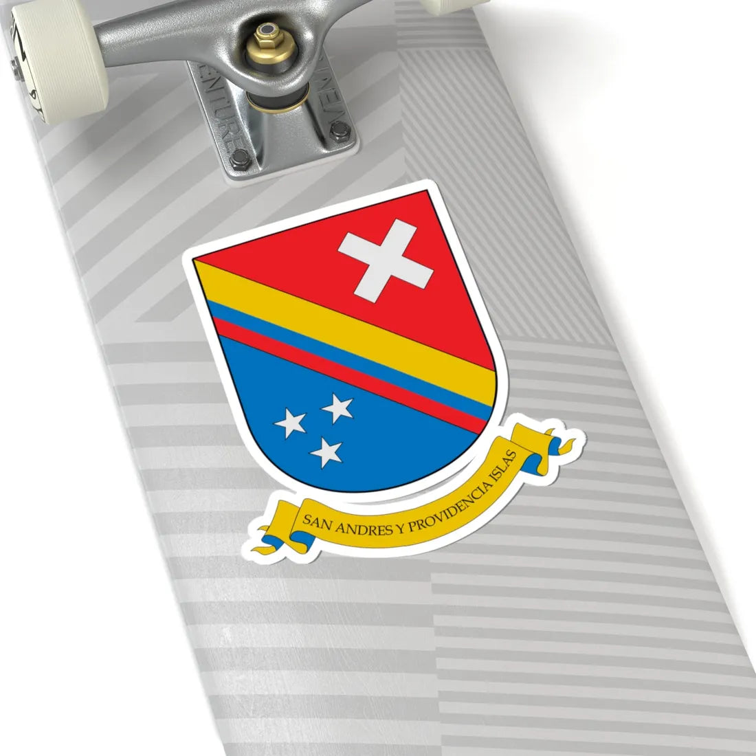 Escudo de San Andrés y Providencia (Colombia) (Coat of Arms) STICKER Vinyl Kiss-Cut Decal - The Sticker Space
