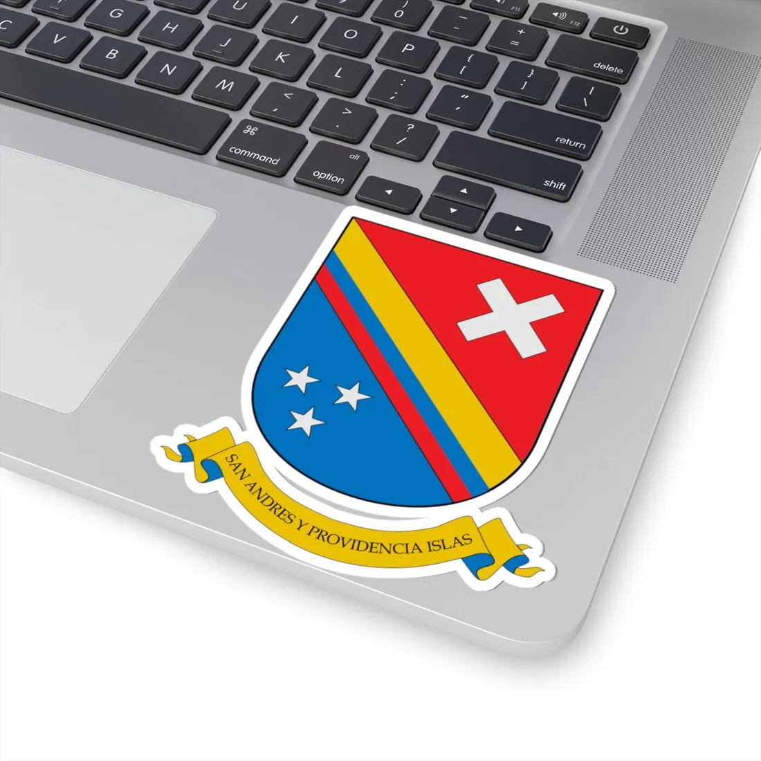 Escudo de San Andrés y Providencia (Colombia) (Coat of Arms) STICKER Vinyl Kiss-Cut Decal - The Sticker Space