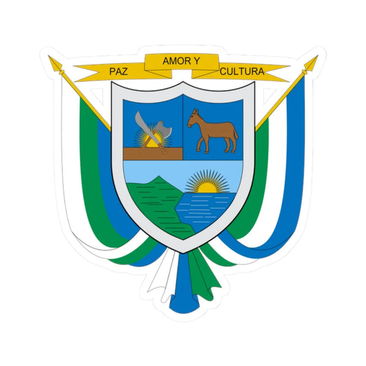 Escudo de San Antero Córdoba (Colombia) (Coat of Arms) STICKER Vinyl Kiss-Cut Decal 2 Inch White - The Sticker Space
