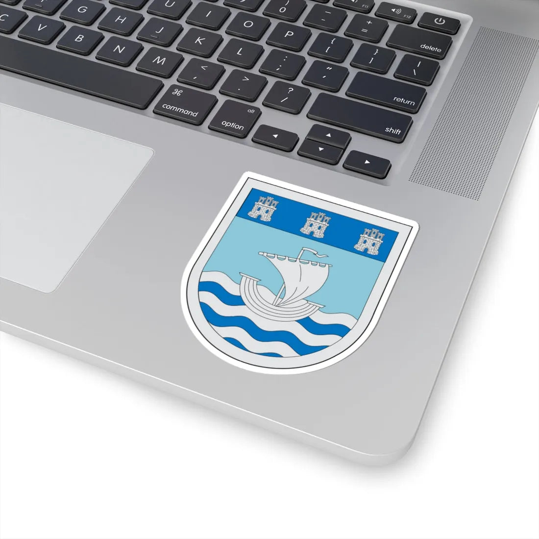 Escudo de San Antonio Chile (Chile) (Coat of Arms) STICKER Vinyl Kiss-Cut Decal - The Sticker Space