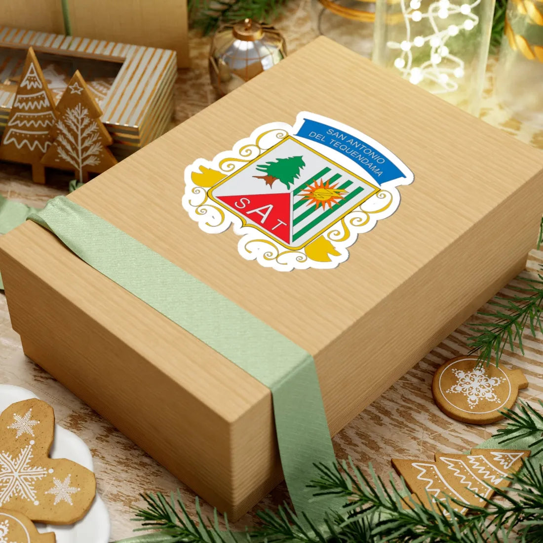 Escudo de San Antonio del Tequendama (Colombia) (Coat of Arms) STICKER Vinyl Kiss-Cut Decal - The Sticker Space