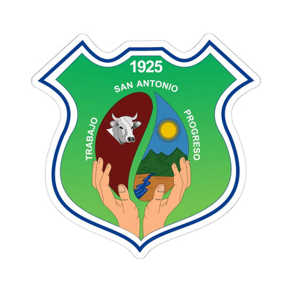 Escudo de San Antonio - Tolima (Colombia) (Coat of Arms) STICKER Vinyl Kiss-Cut Decal - The Sticker Space
