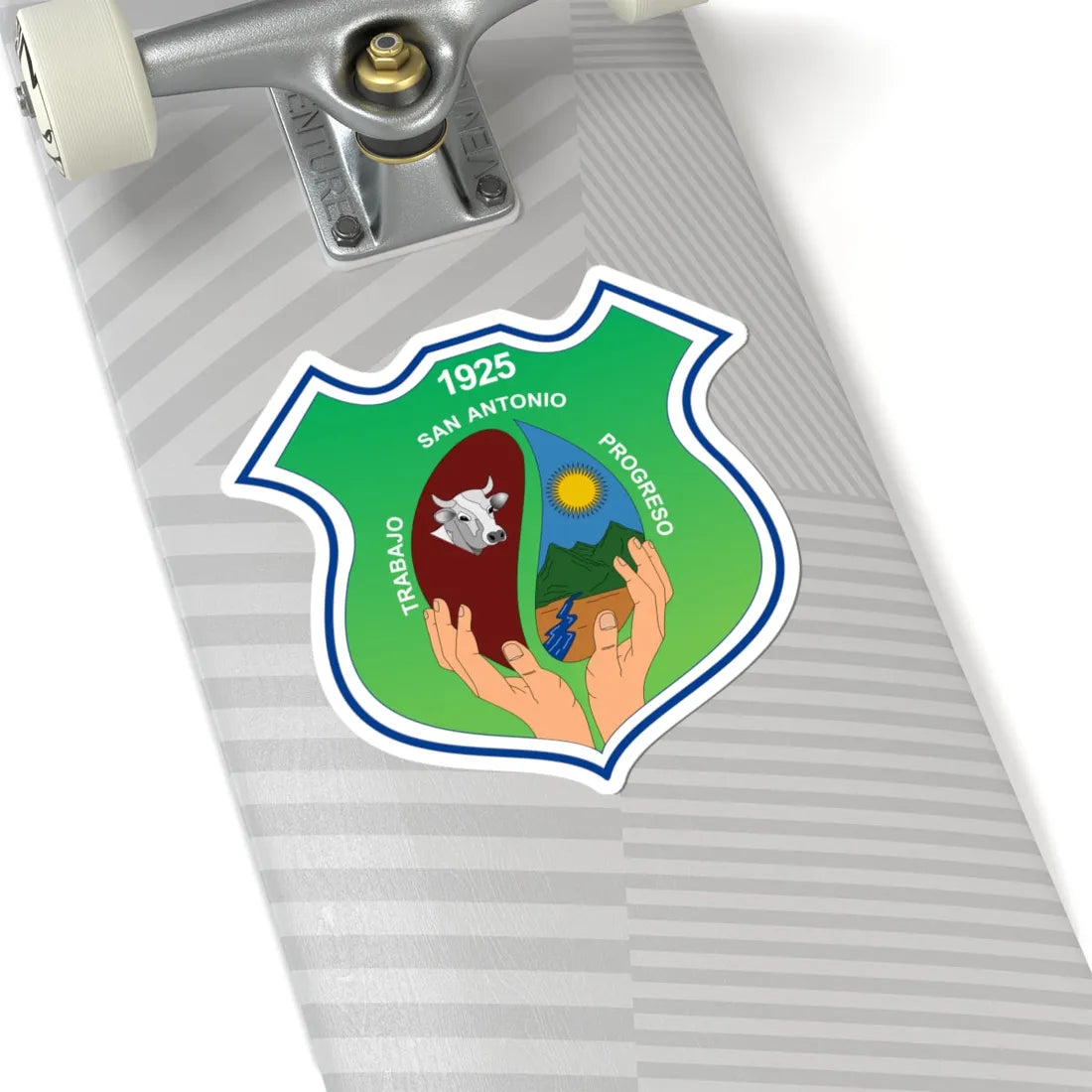 Escudo de San Antonio - Tolima (Colombia) (Coat of Arms) STICKER Vinyl Kiss-Cut Decal - The Sticker Space