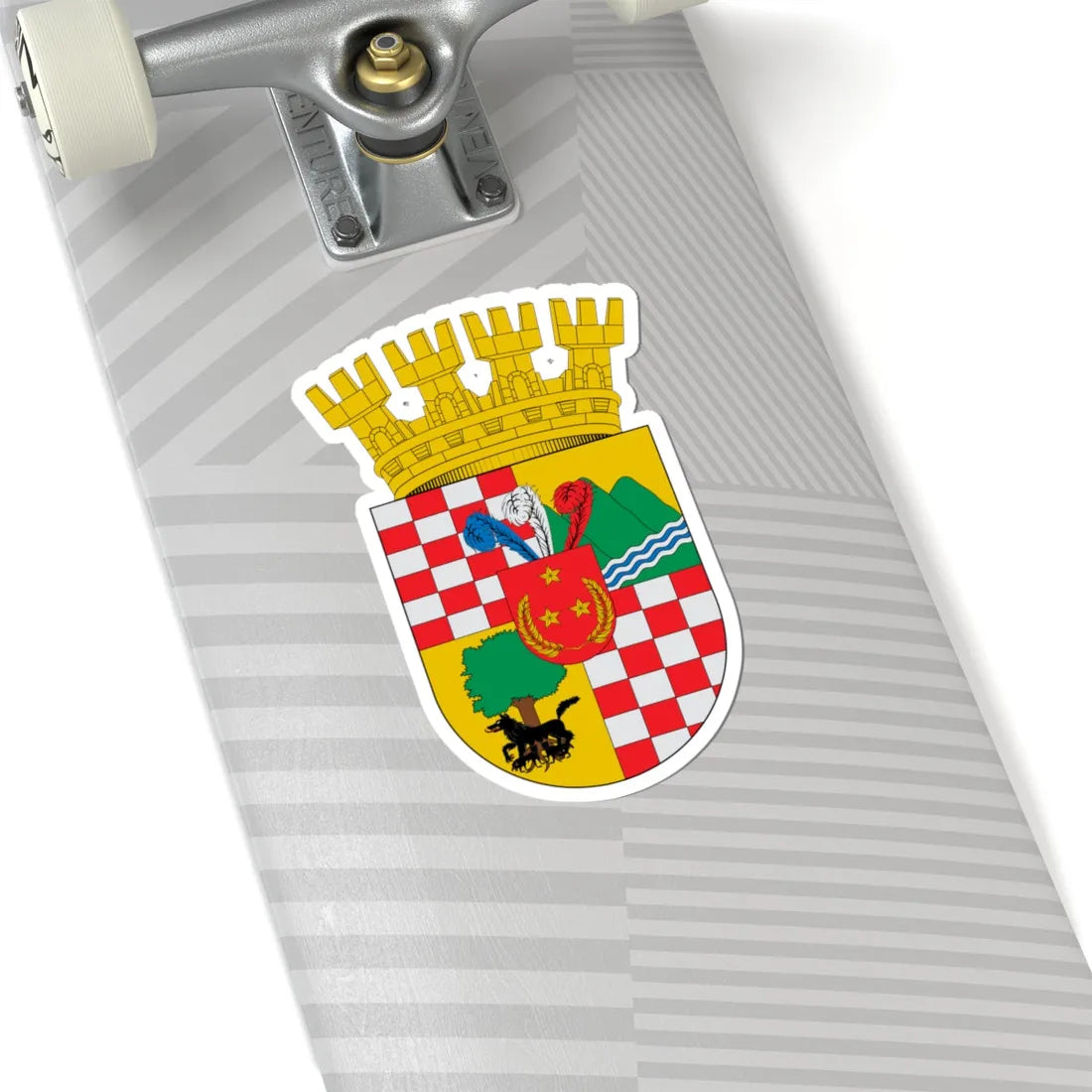 Escudo de San Bernardo Chile (Chile) (Coat of Arms) STICKER Vinyl Kiss-Cut Decal - The Sticker Space