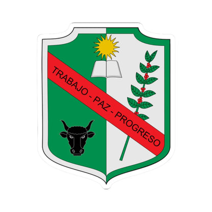 Escudo de San Bernardo Cundinamarca (Colombia) (Coat of Arms) STICKER Vinyl Kiss-Cut Decal 2 Inch White - The Sticker Space