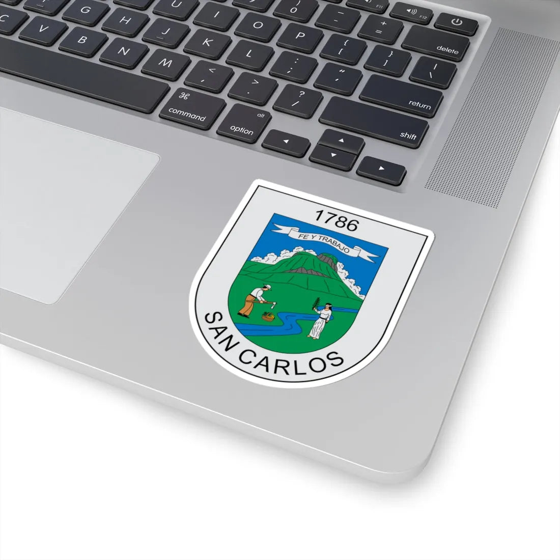 Escudo de San Carlos Antioquia (Colombia) (Coat of Arms) STICKER Vinyl Kiss-Cut Decal - The Sticker Space