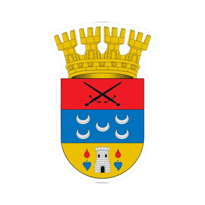 Escudo de San Carlos Chile (Chile) (Coat of Arms) STICKER Vinyl Kiss-Cut Decal 2 Inch White - The Sticker Space