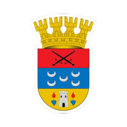 Escudo de San Carlos Chile (Chile) (Coat of Arms) STICKER Vinyl Kiss-Cut Decal 3 Inch White - The Sticker Space