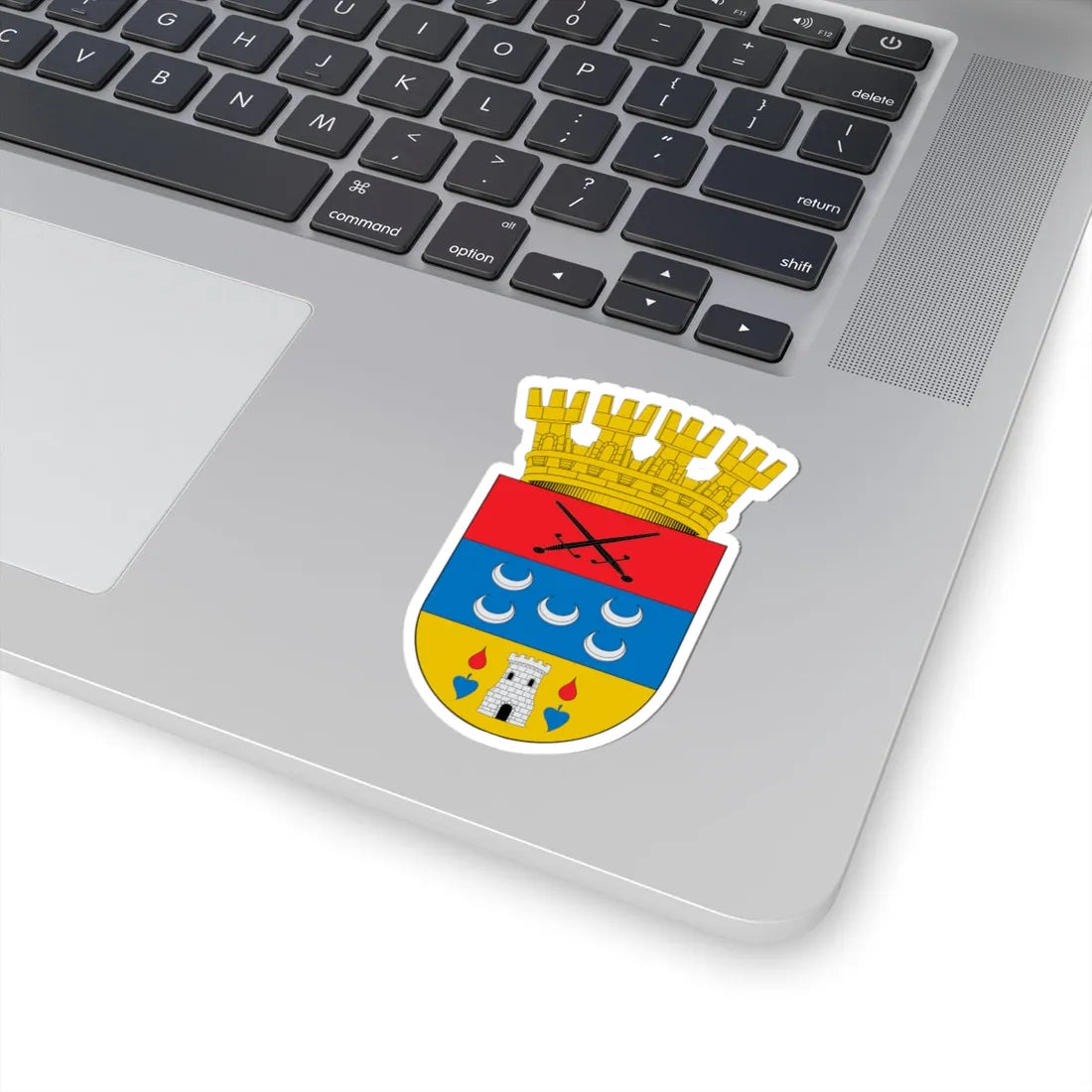 Escudo de San Carlos Chile (Chile) (Coat of Arms) STICKER Vinyl Kiss-Cut Decal - The Sticker Space