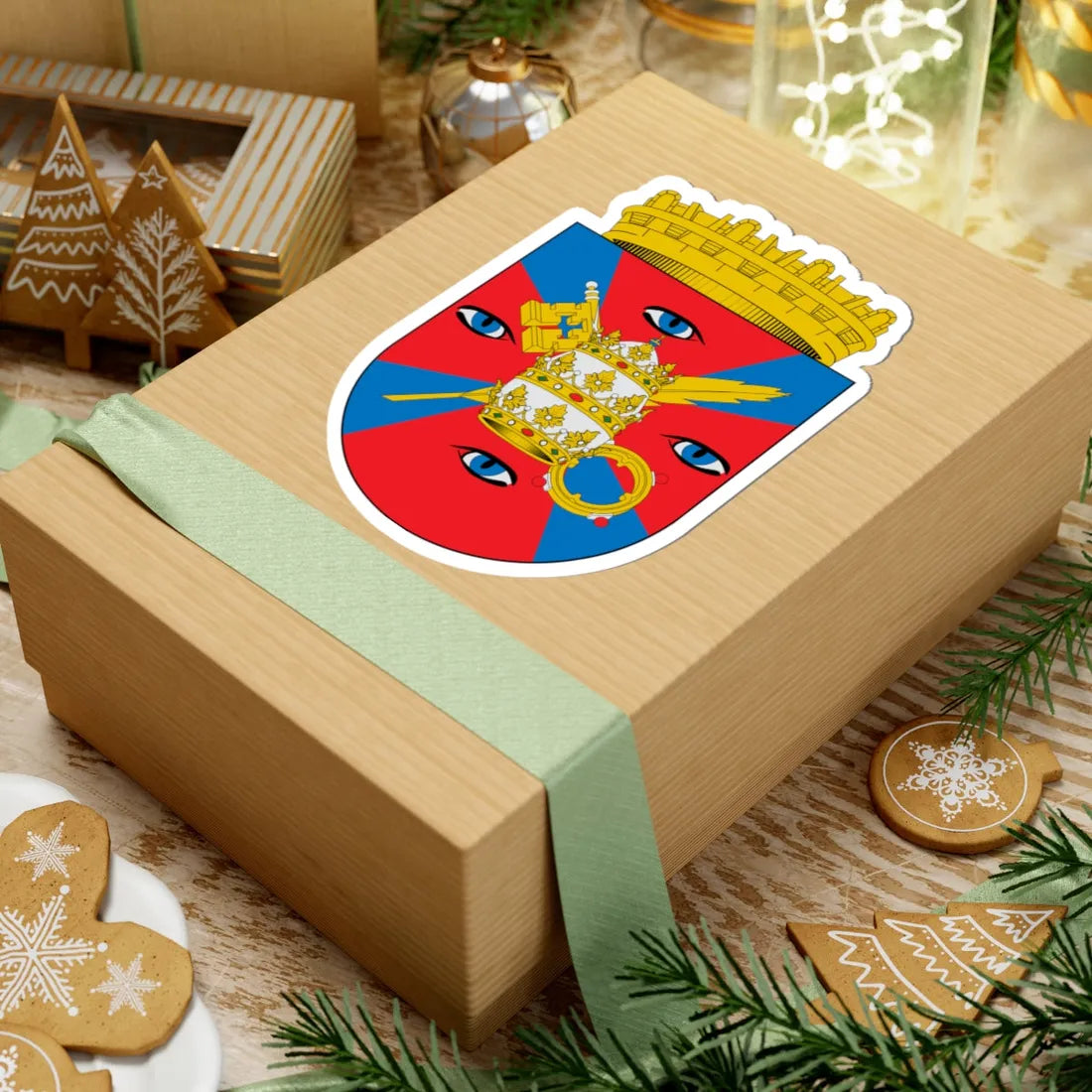 Escudo de San Fabián (Chile) (Coat of Arms) STICKER Vinyl Kiss-Cut Decal - The Sticker Space