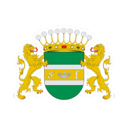 Escudo de San Fernando Chile (Chile) (Coat of Arms) STICKER Vinyl Kiss-Cut Decal 2 Inch White - The Sticker Space