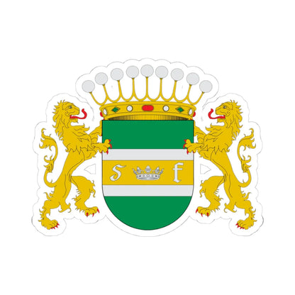 Escudo de San Fernando Chile (Chile) (Coat of Arms) STICKER Vinyl Kiss-Cut Decal 4 Inch White - The Sticker Space