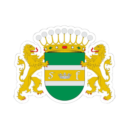 Escudo de San Fernando Chile (Chile) (Coat of Arms) STICKER Vinyl Kiss-Cut Decal 6 Inch White - The Sticker Space