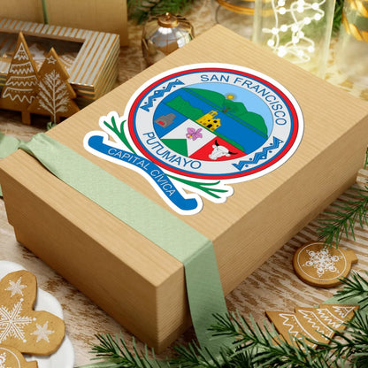 Escudo de San Francisco Putumayo (Colombia) (Coat of Arms) STICKER Vinyl Kiss-Cut Decal - The Sticker Space