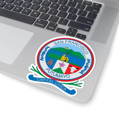 Escudo de San Francisco Putumayo (Colombia) (Coat of Arms) STICKER Vinyl Kiss-Cut Decal - The Sticker Space