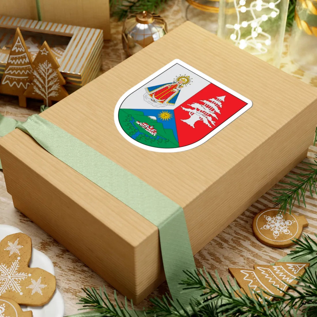 Escudo de San Jerónimo Antioquia (Colombia) (Coat of Arms) STICKER Vinyl Kiss-Cut Decal - The Sticker Space