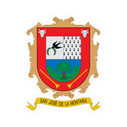 Escudo de San José de la Montaña (Colombia) (Coat of Arms) STICKER Vinyl Kiss-Cut Decal - The Sticker Space