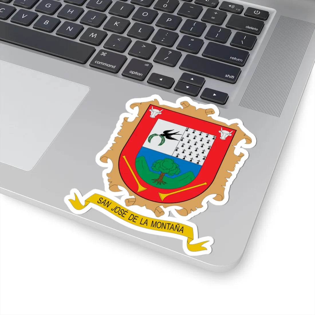 Escudo de San José de la Montaña (Colombia) (Coat of Arms) STICKER Vinyl Kiss-Cut Decal - The Sticker Space