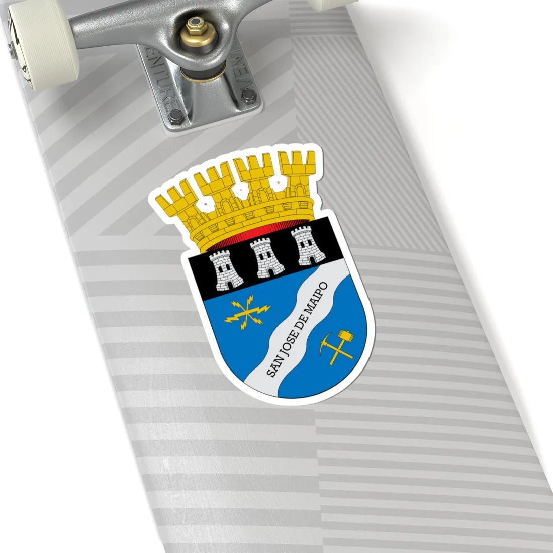 Escudo de San José de Maipo (Chile) (Coat of Arms) STICKER Vinyl Kiss-Cut Decal - The Sticker Space