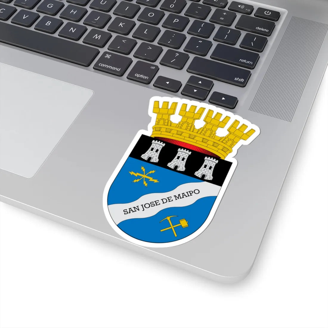 Escudo de San José de Maipo (Chile) (Coat of Arms) STICKER Vinyl Kiss-Cut Decal - The Sticker Space