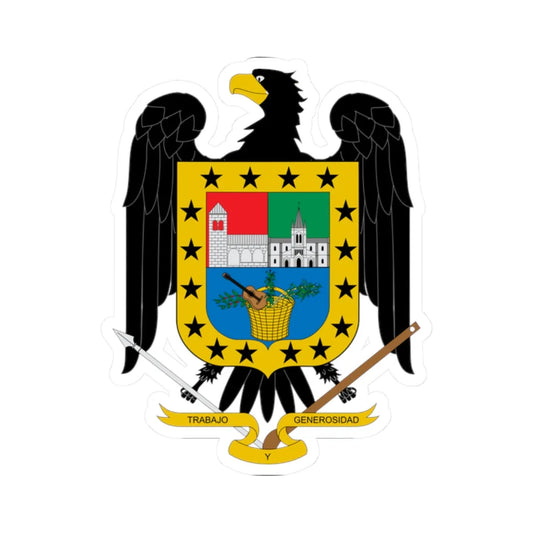 Escudo de San José de Miranda Santander (Colombia) (Coat of Arms) STICKER Vinyl Kiss-Cut Decal 2 Inch White - The Sticker Space