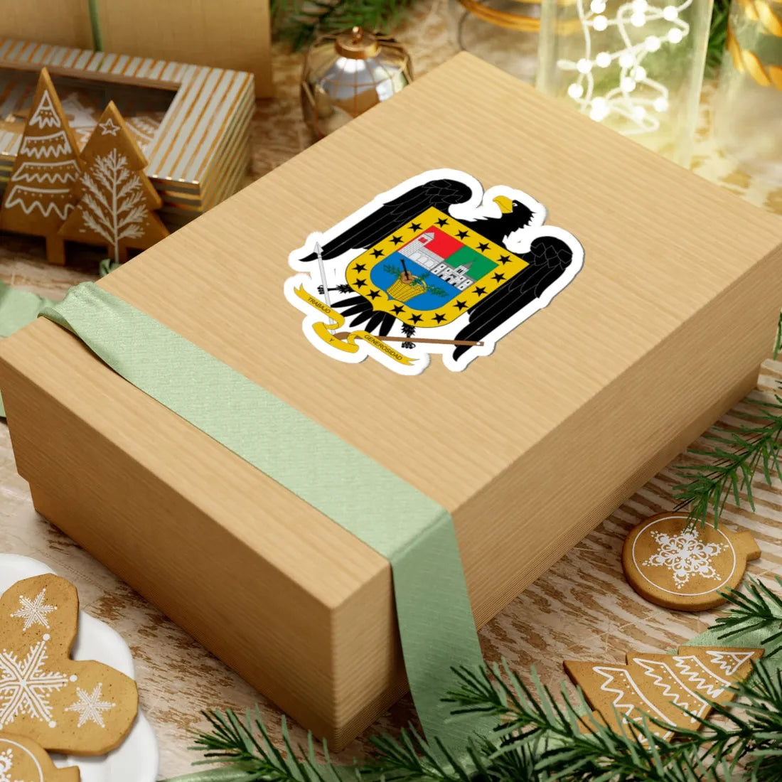 Escudo de San José de Miranda Santander (Colombia) (Coat of Arms) STICKER Vinyl Kiss-Cut Decal - The Sticker Space