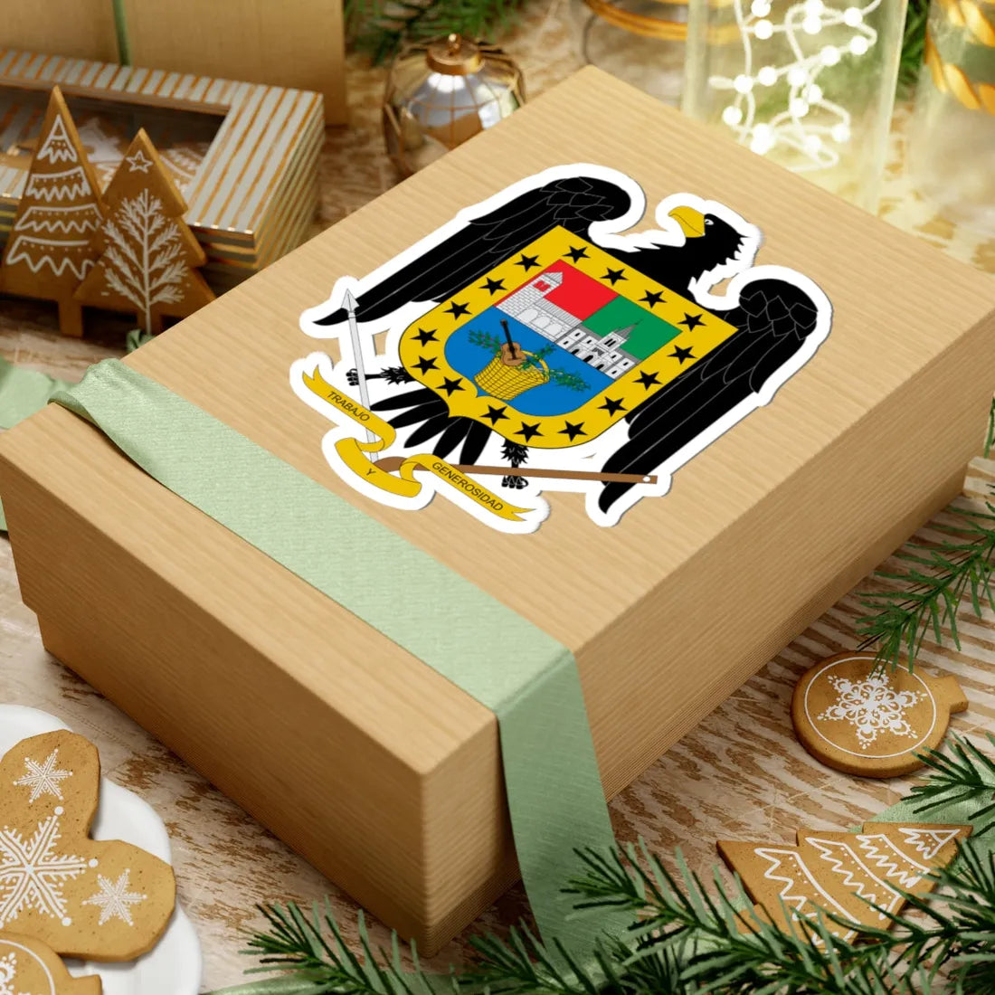 Escudo de San José de Miranda Santander (Colombia) (Coat of Arms) STICKER Vinyl Kiss-Cut Decal - The Sticker Space