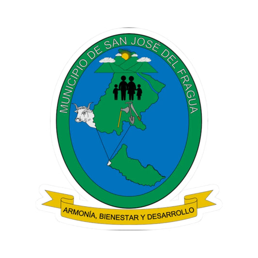Escudo de San José del Fragua (Colombia) (Coat of Arms) STICKER Vinyl Kiss-Cut Decal 2 Inch White - The Sticker Space