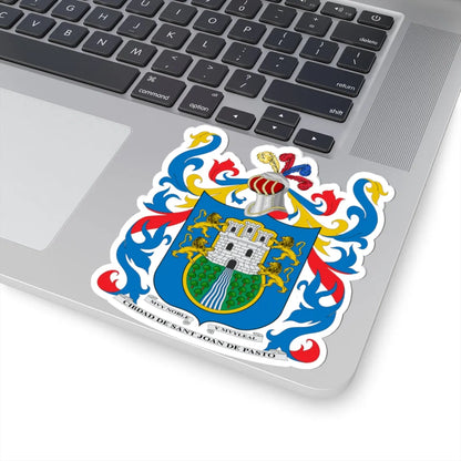 Escudo de San Juan de Pasto Nariño (Colombia) (Coat of Arms) STICKER Vinyl Kiss-Cut Decal - The Sticker Space
