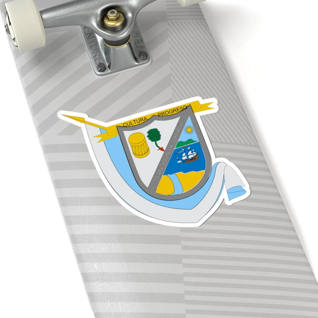 Escudo de San Juan de Urabá (Colombia) (Coat of Arms) STICKER Vinyl Kiss-Cut Decal - The Sticker Space