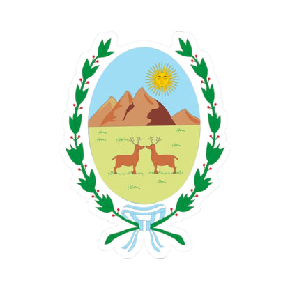 Escudo de San Luis (Argentina) (Coat of Arms) STICKER Vinyl Kiss-Cut Decal 2 Inch White - The Sticker Space