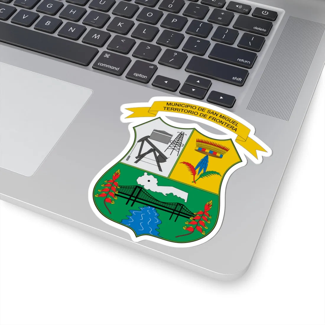 Escudo de San Miguel-La Dorada (Colombia) (Coat of Arms) STICKER Vinyl Kiss-Cut Decal - The Sticker Space