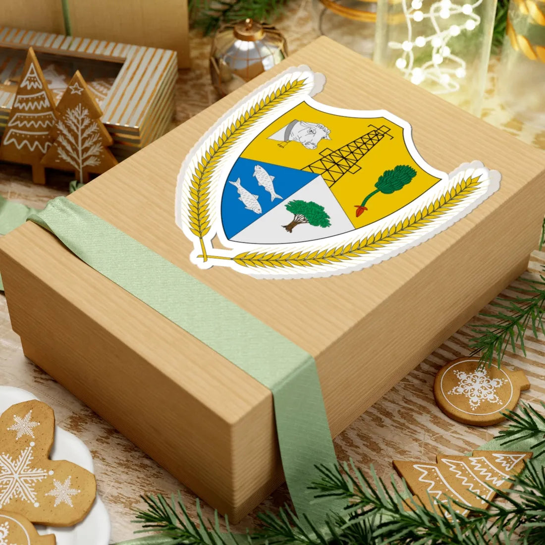 Escudo de San Pablo Bolívar (Colombia) (Coat of Arms) STICKER Vinyl Kiss-Cut Decal - The Sticker Space