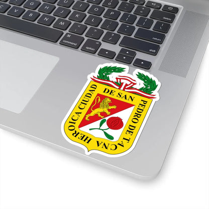 Escudo de San Pedro de Tacna (Peru) (Coat of Arms) STICKER Vinyl Kiss-Cut Decal - The Sticker Space