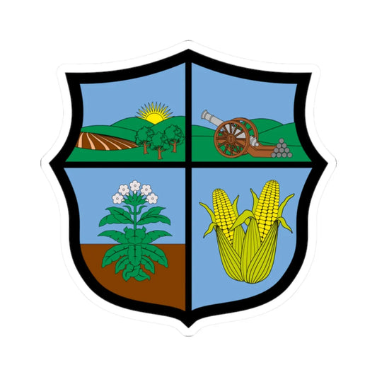 Escudo de San Pedro Valle (Colombia) (Coat of Arms) STICKER Vinyl Kiss-Cut Decal 2 Inch White - The Sticker Space
