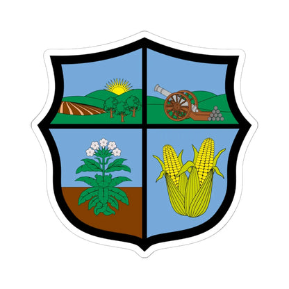 Escudo de San Pedro Valle (Colombia) (Coat of Arms) STICKER Vinyl Kiss-Cut Decal 6 Inch White - The Sticker Space