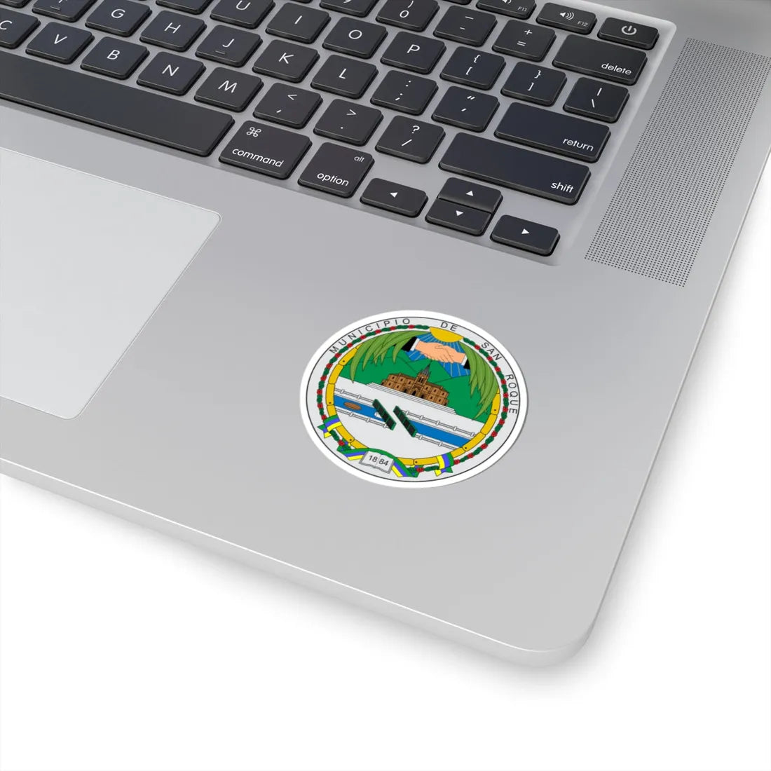 Escudo de San Roque Antioquia (Colombia) (Coat of Arms) STICKER Vinyl Kiss-Cut Decal - The Sticker Space